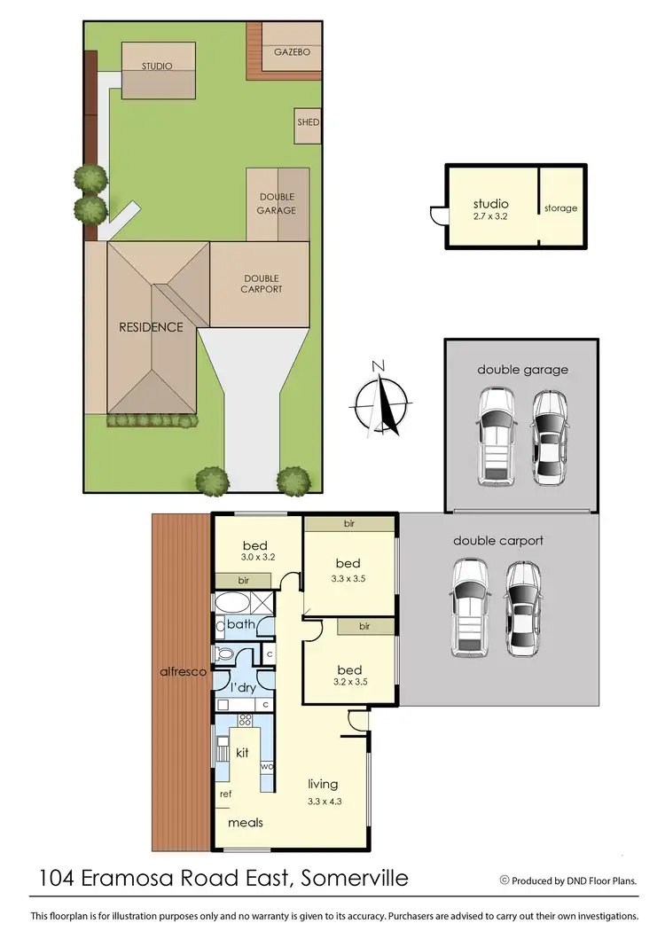 Floorplan of Homely house listing, 104 Eramosa Road East, Somerville VIC 3912