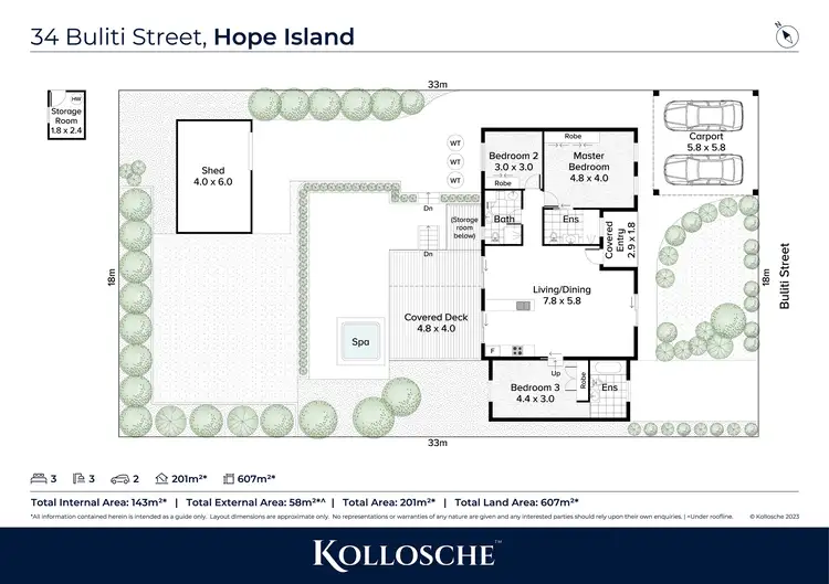 Floorplan of Homely house listing, 34 Buliti Street, Hope Island QLD 4212