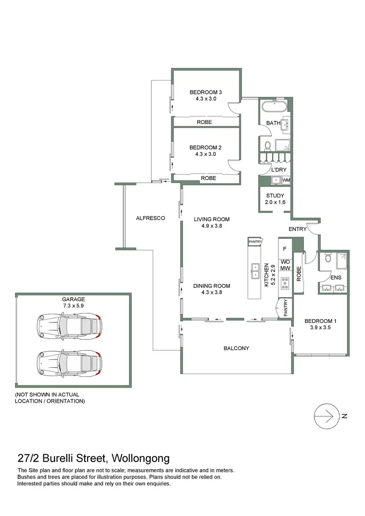 Floorplan of Homely apartment listing, 27/2 Burelli Street, Wollongong NSW 2500