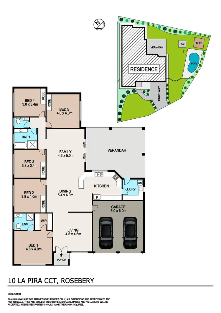 Floorplan of Homely house listing, 10 La Pira Circuit, Rosebery NT 832