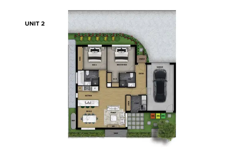 Floorplan of Homely unit listing, 2/4 Arabando Drive, Leopold VIC 3224
