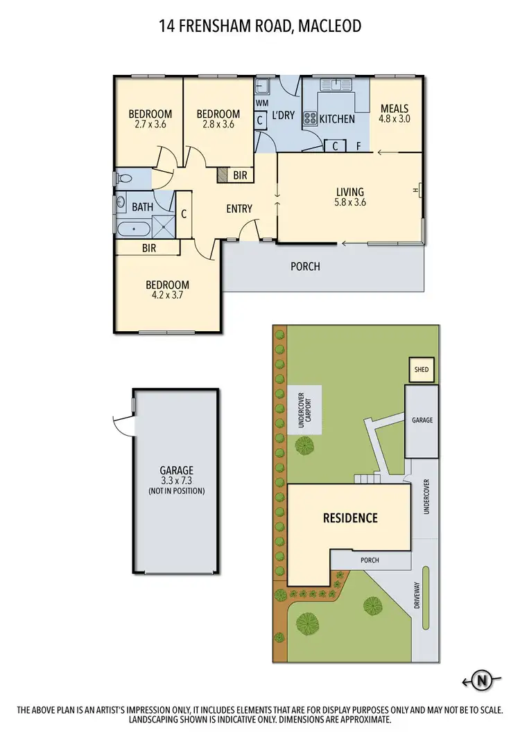 Floorplan of Homely house listing, 14 Frensham Road, Macleod VIC 3085