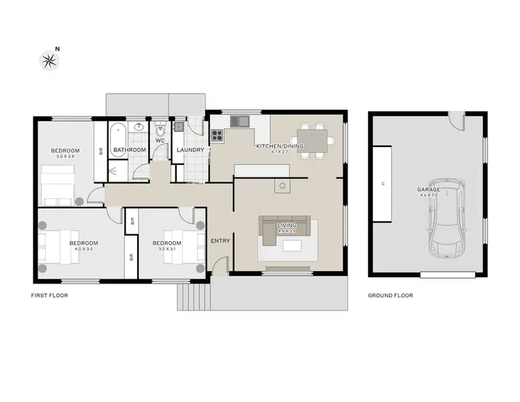 Floorplan of Homely house listing, 31 Kelvin Street, Youngtown TAS 7249