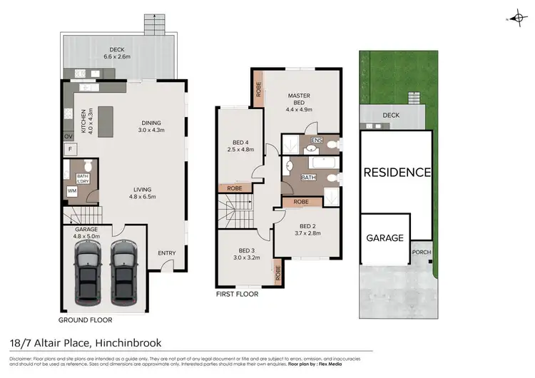 Floorplan of Homely townhouse listing, 18/7-9 Altair Place, Hinchinbrook NSW 2168
