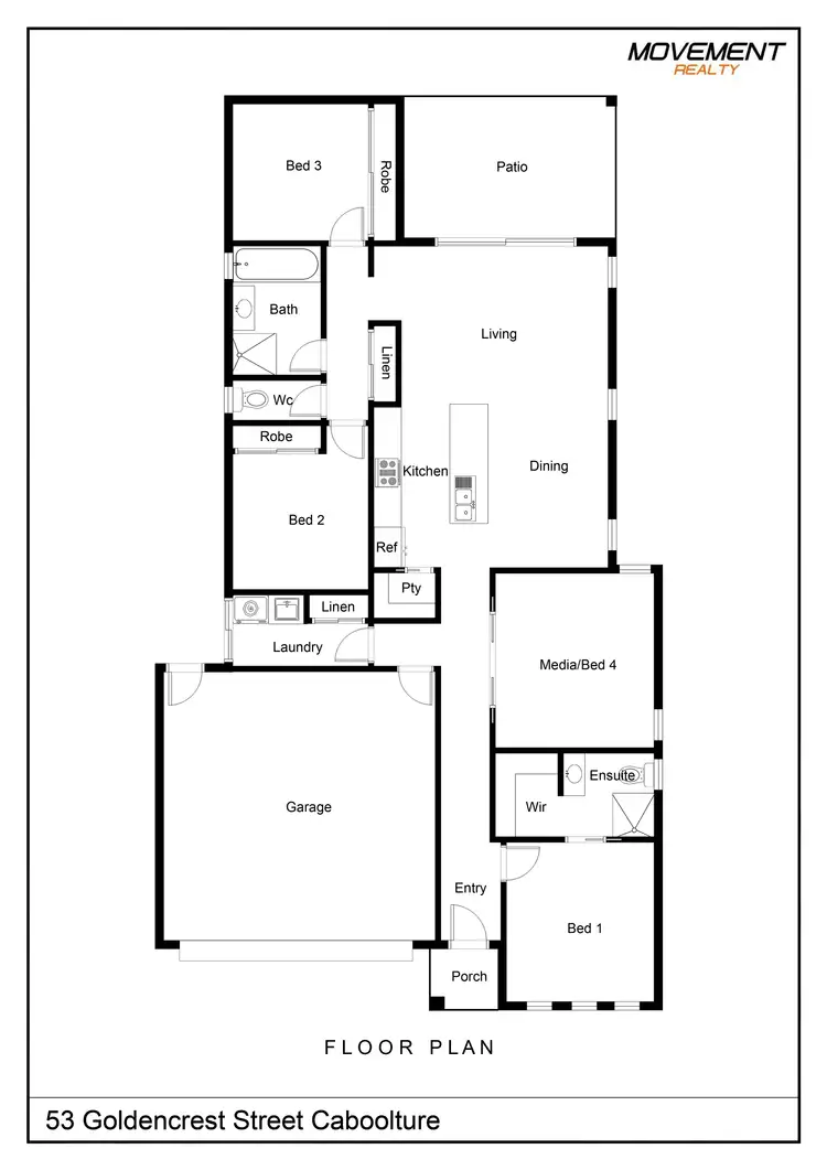 Floorplan of Homely house listing, 53 Goldencrest Street, Caboolture QLD 4510