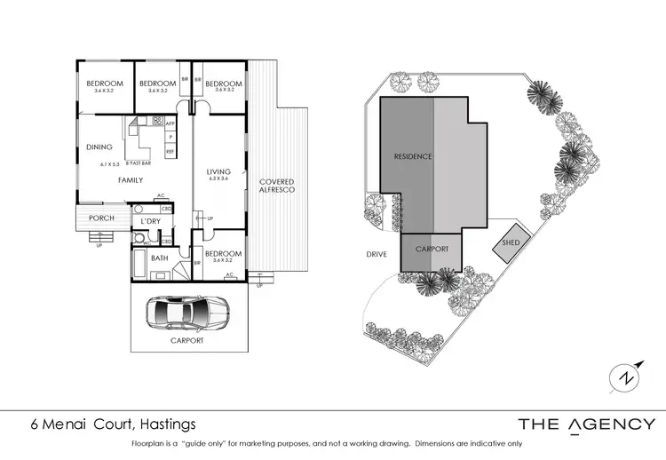 Floorplan of Homely house listing, 6 Menai Court, Hastings VIC 3915