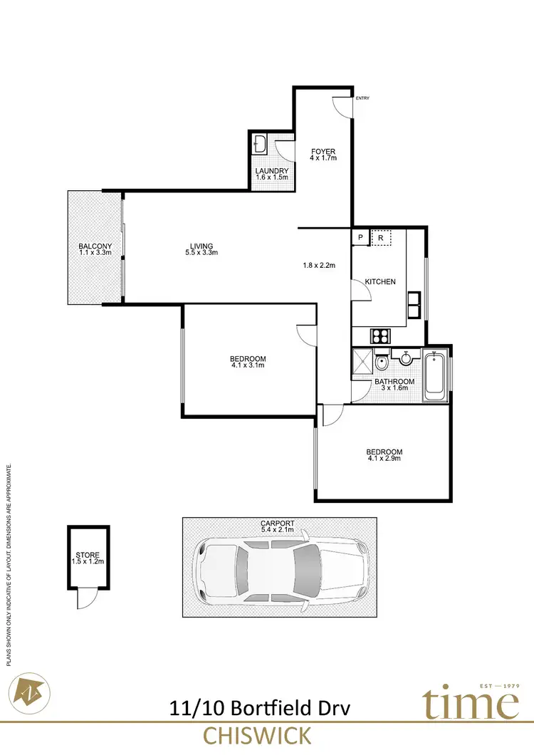 Floorplan of Homely apartment listing, 11/10 Bortfield Drive, Chiswick NSW 2046