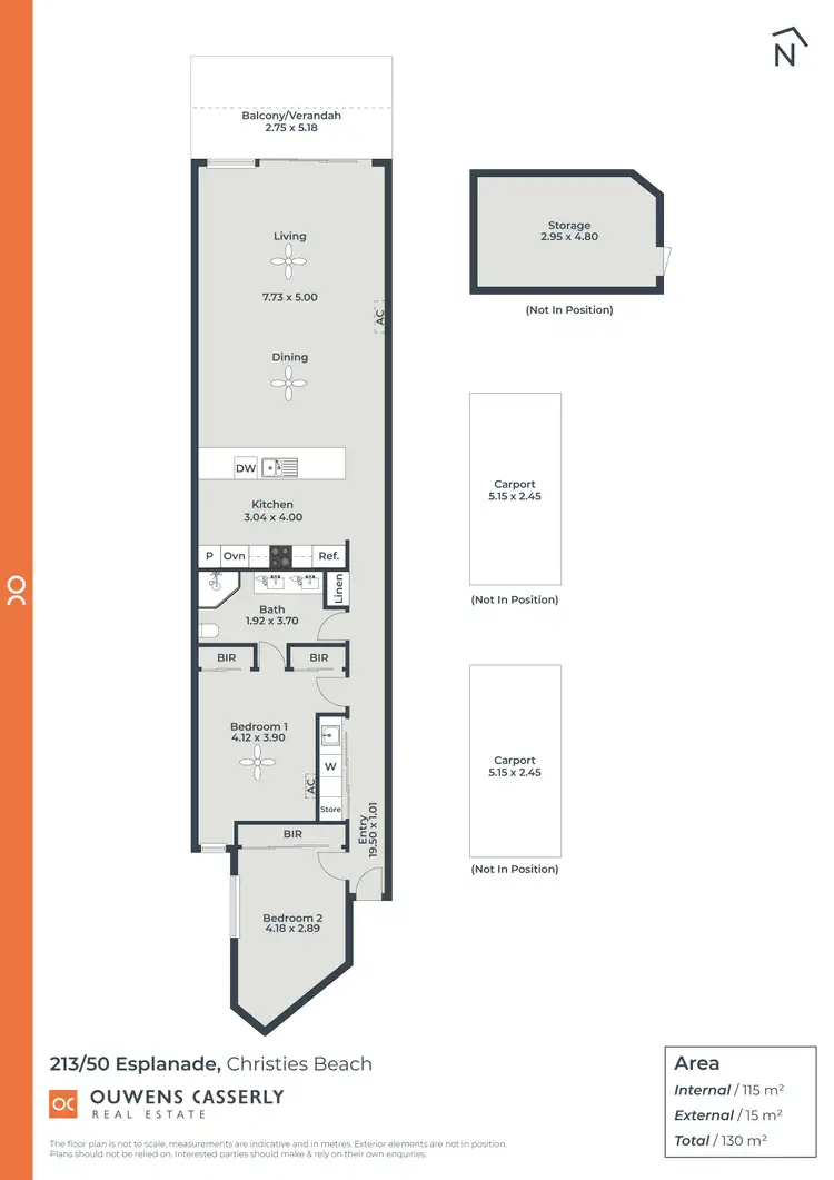 Floorplan of Homely apartment listing, 213/50 Esplanade, Christies Beach SA 5165
