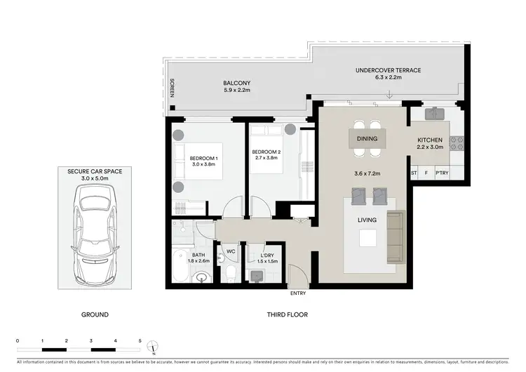 Floorplan of Homely unit listing, 21/2 Pacific Street, Bronte NSW 2024