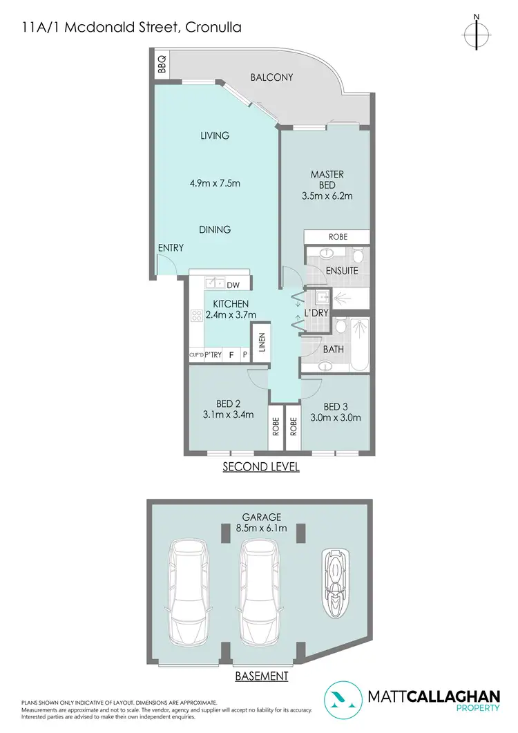 Floorplan of Homely unit listing, 11A/1 McDonald Street, Cronulla NSW 2230
