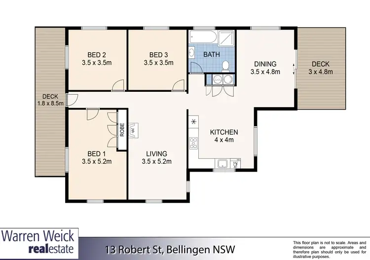 Floorplan of Homely house listing, 13 Robert Street, Bellingen NSW 2454