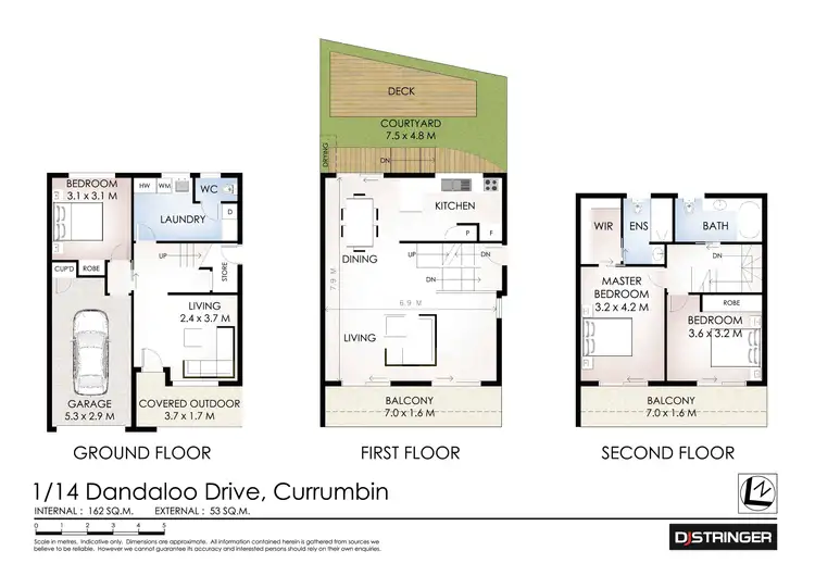 Floorplan of Homely unit listing, 1/14 Dandaloo Drive, Currumbin QLD 4223