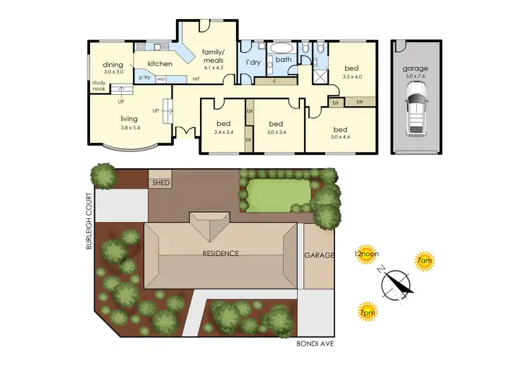 Floorplan of Homely house listing, 59 Bondi Avenue, Frankston VIC 3199
