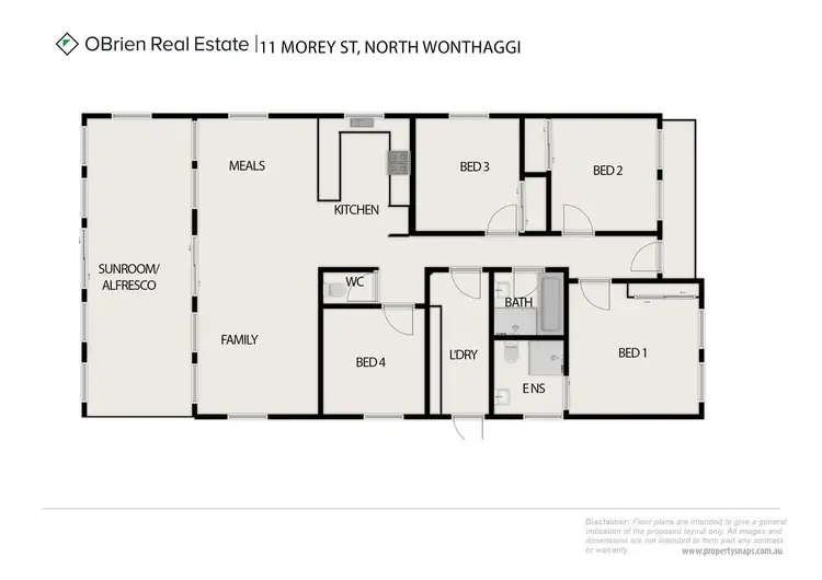 Floorplan of Homely house listing, 11 Morey Street, Wonthaggi VIC 3995