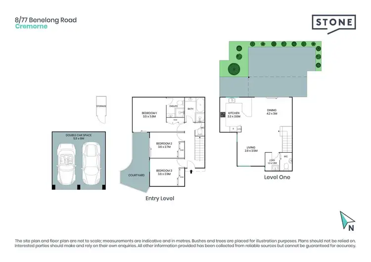 Floorplan of Homely townhouse listing, 8/77 Benelong Road, Cremorne NSW 2090