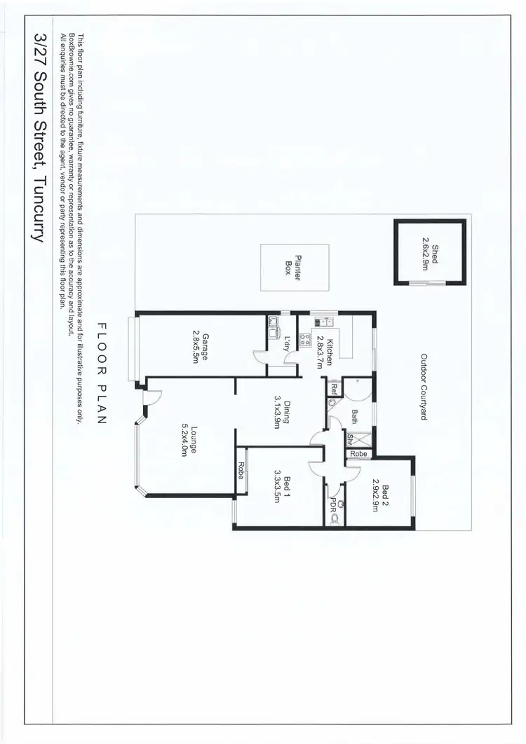 Floorplan of Homely villa listing, 3/27 South Street, Tuncurry NSW 2428