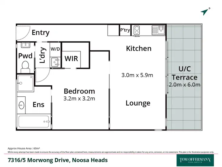 Floorplan of Homely unit listing, 7316/5 Morwong Drive, Noosa Heads QLD 4567
