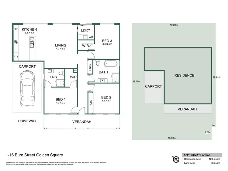 Floorplan of Homely house listing, 1/16 Burn Street, Golden Square VIC 3555