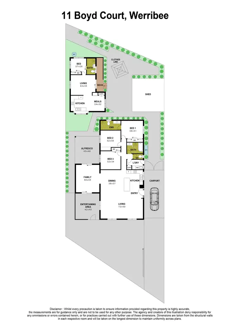 Floorplan of Homely house listing, 11 Boyd Court, Werribee VIC 3030