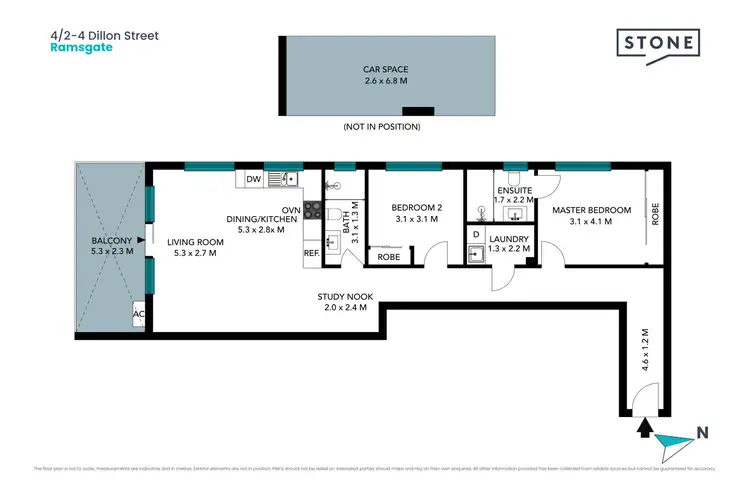 Floorplan of Homely apartment listing, 4/2-4 Dillon Street, Ramsgate NSW 2217