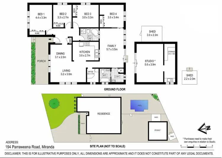 Floorplan of Homely house listing, 194 Parraweena Road, Miranda NSW 2228