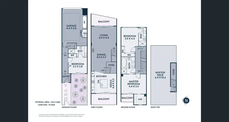 Floorplan of Homely townhouse listing, 824A Sydney Road, Coburg North VIC 3058