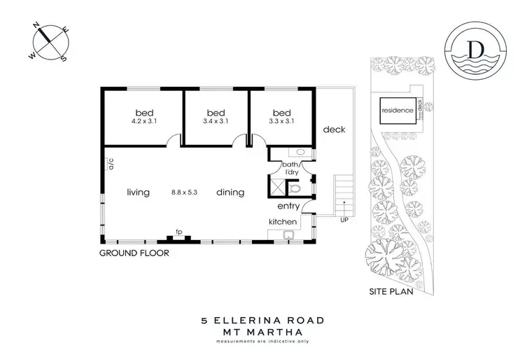 Floorplan of Homely house listing, 5 Ellerina Road, Mount Martha VIC 3934