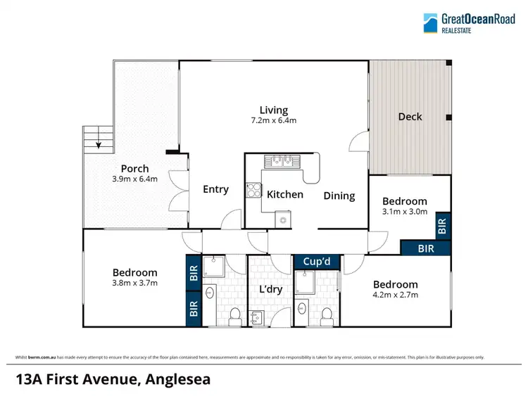 Floorplan of Homely house listing, 13A First Avenue, Anglesea VIC 3230