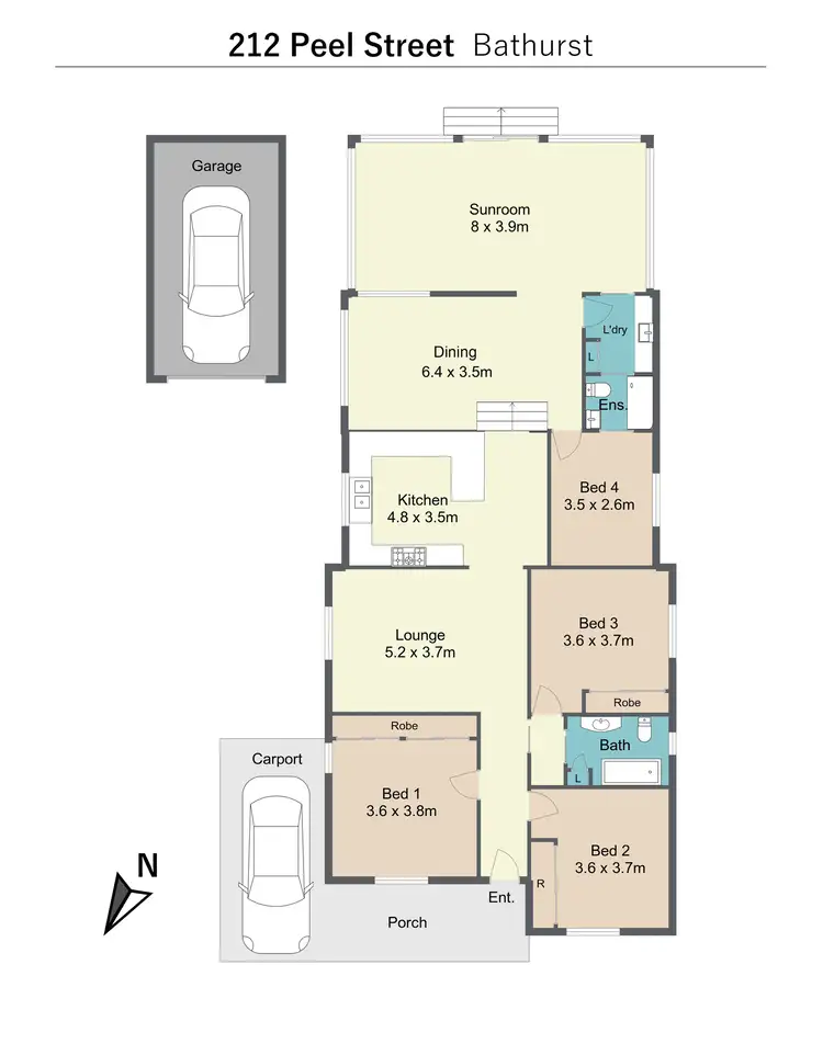 Floorplan of Homely house listing, 212 Peel Street, Bathurst NSW 2795