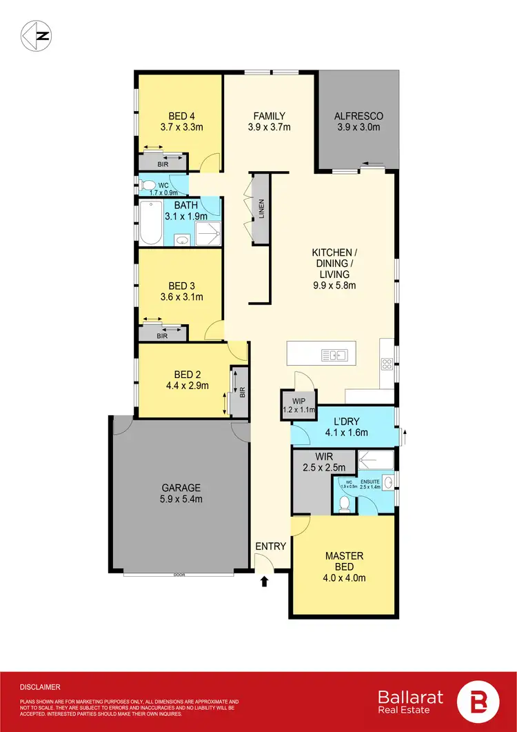 Floorplan of Homely house listing, 11 Fantail Street, Winter Valley VIC 3358