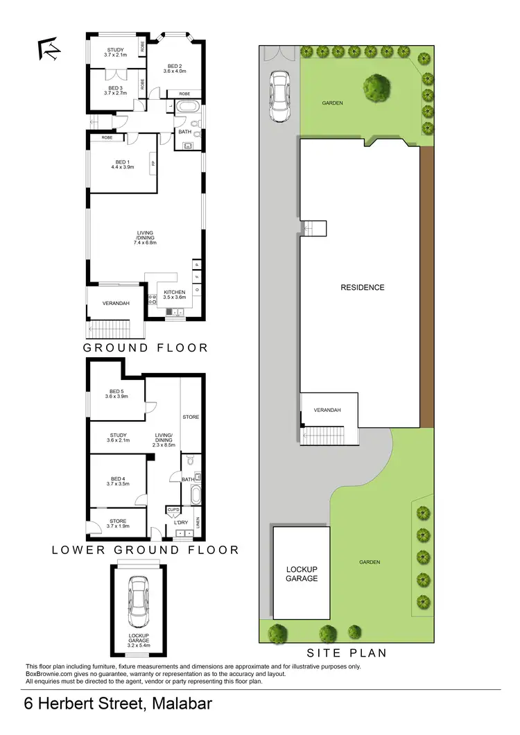 Floorplan of Homely house listing, 6 Herbert Street, Malabar NSW 2036