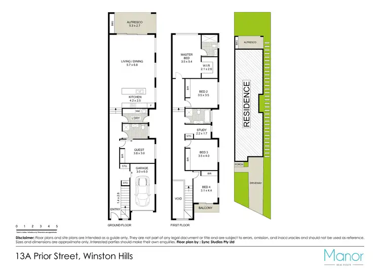 Floorplan of Homely house listing, 13A Prior Street, Winston Hills NSW 2153
