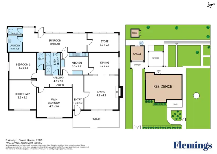 Floorplan of Homely house listing, 9 Woolrych Street, Harden NSW 2587