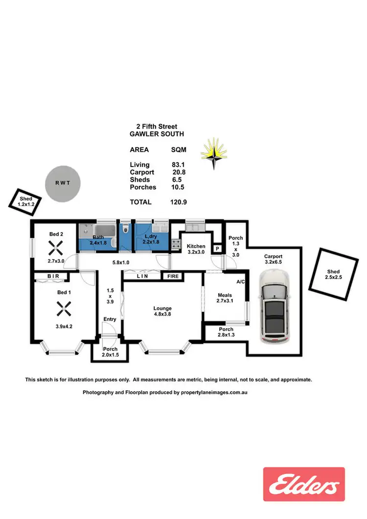 Floorplan of Homely house listing, 2 Fifth Street, Gawler South SA 5118