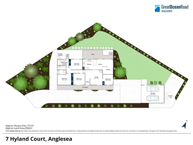 Floorplan of Homely house listing, 7 Hyland Court, Anglesea VIC 3230