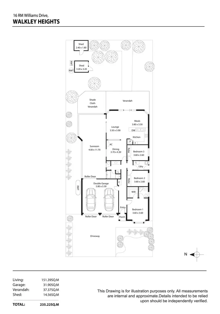 Floorplan of Homely house listing, 16 Rm Williams Drive, Walkley Heights SA 5098