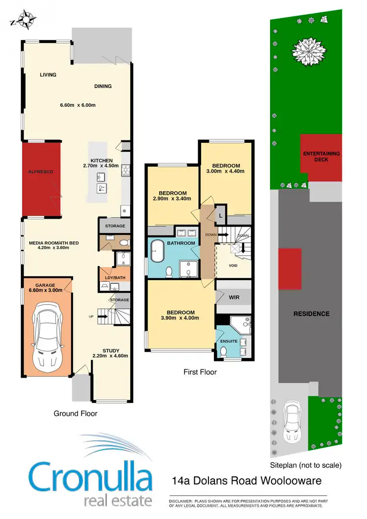 Floorplan of Homely semi-detached listing, 14a Dolans Road, Woolooware NSW 2230