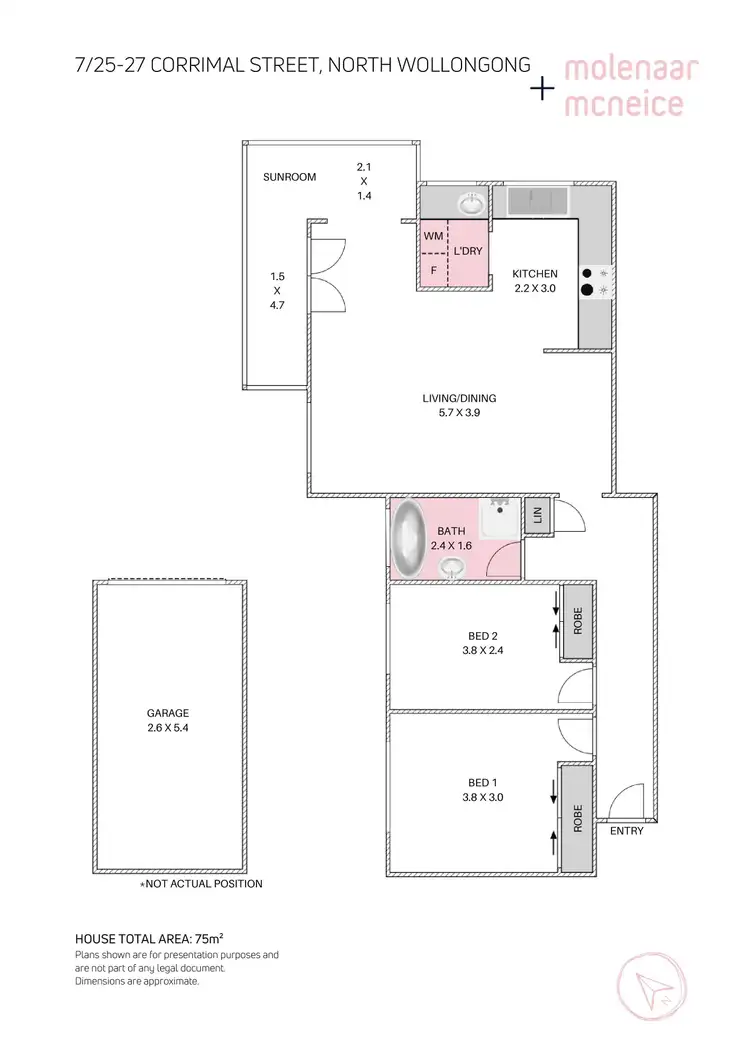 Floorplan of Homely unit listing, 7/25-27 Corrimal Street, Wollongong NSW 2500