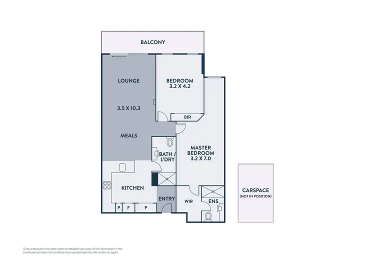 Floorplan of Homely apartment listing, 11/412 High Street, Northcote VIC 3070