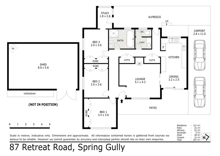 Floorplan of Homely house listing, 87 Retreat Road, Spring Gully VIC 3550