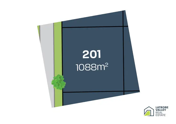Floorplan of Homely land listing, LOT 201 Lyons Street, Rosedale VIC 3847