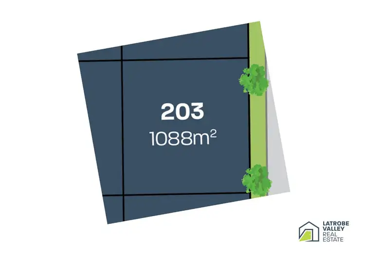 Floorplan of Homely land listing, LOT 203 Lyons Street, Rosedale VIC 3847