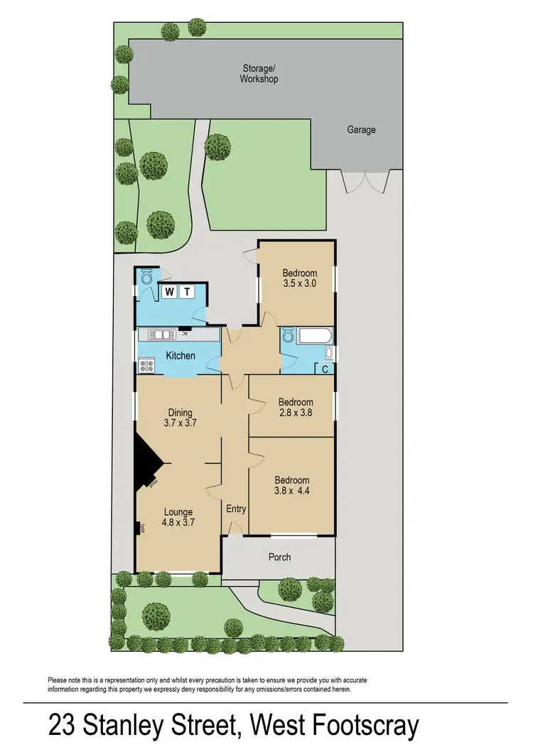 Floorplan of Homely house listing, 23 Stanley Street, West Footscray VIC 3012