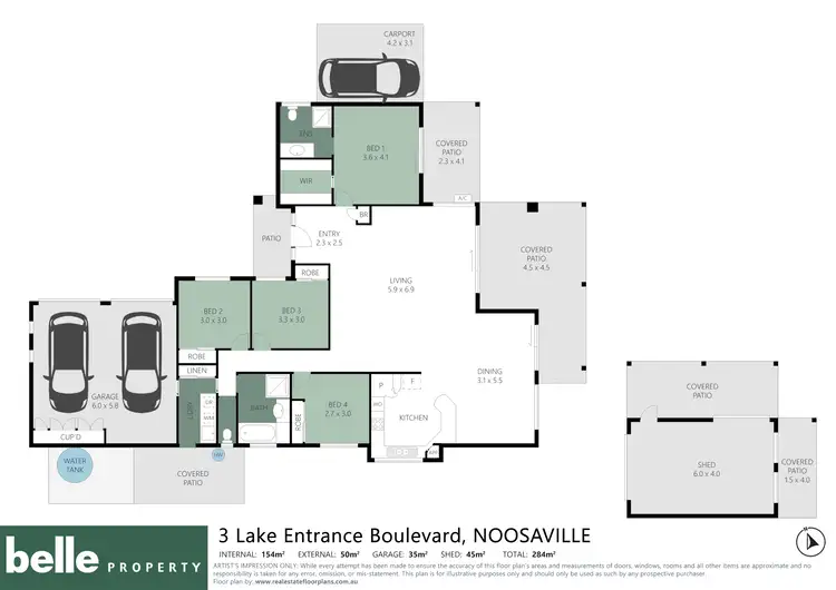 Floorplan of Homely house listing, 3 Lake Entrance Boulevard, Noosaville QLD 4566