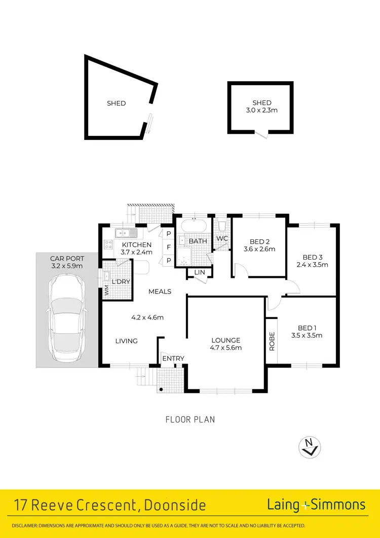 Floorplan of Homely house listing, 17 Reeve Crescent, Doonside NSW 2767