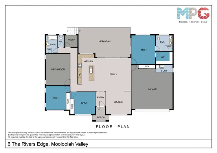 Floorplan of Homely house listing, 6 The Rivers Edge, Mooloolah Valley QLD 4553
