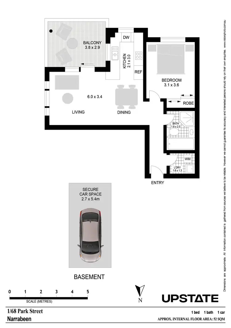 Floorplan of Homely unit listing, 1/68-72 Park Street, Narrabeen NSW 2101
