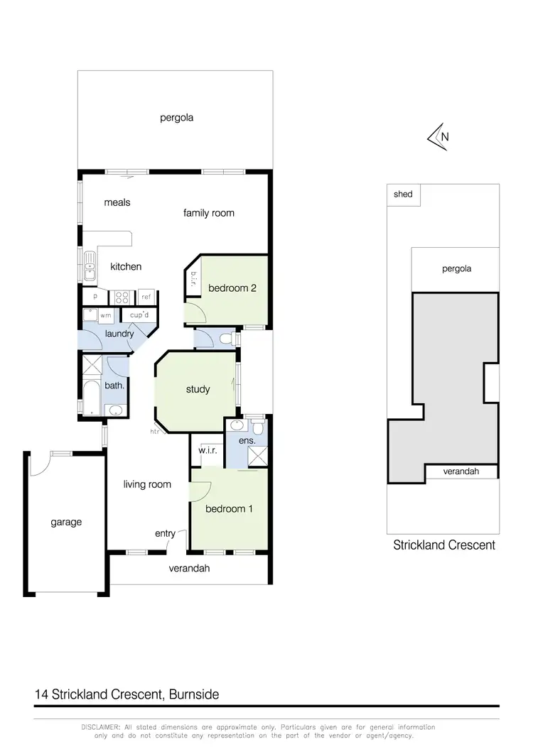 Floorplan of Homely house listing, 14 Strickland Crescent, Burnside VIC 3023