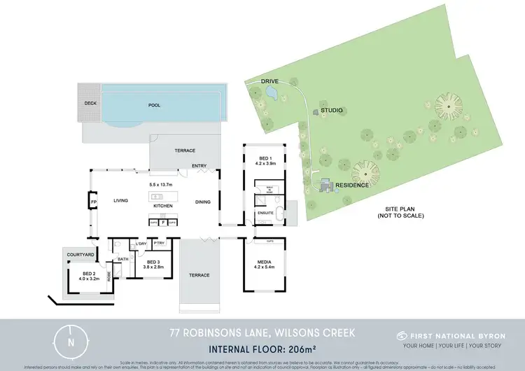 Floorplan of Homely house listing, 77 Robinsons Lane, Wilsons Creek NSW 2482