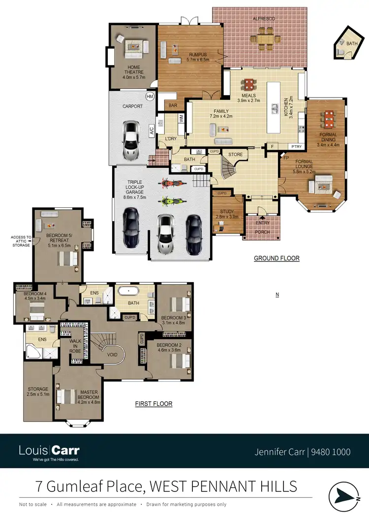 Floorplan of Homely house listing, 7 Gumleaf Place, West Pennant Hills NSW 2125